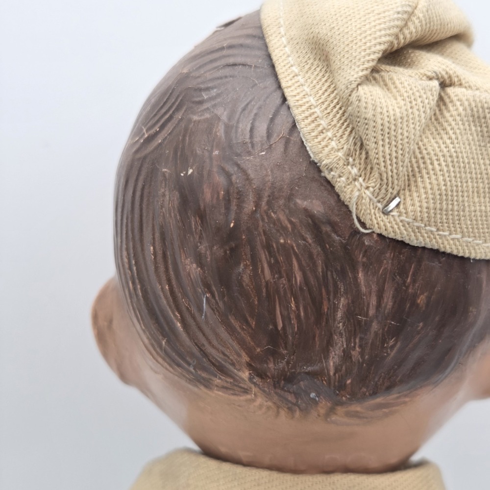 1938 Sunny Sam Soldier Flexy Doll By Ideal Toy Co. Composition Military 13" - Picture 11 of 16